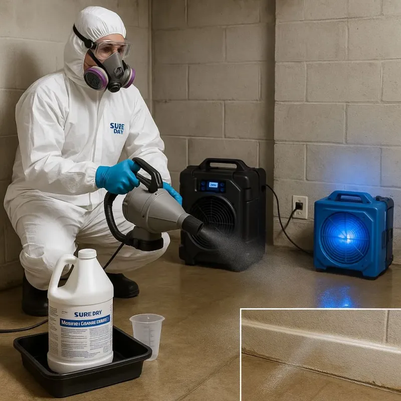 Sanitization and Odor Removal process in Running Springs, CA