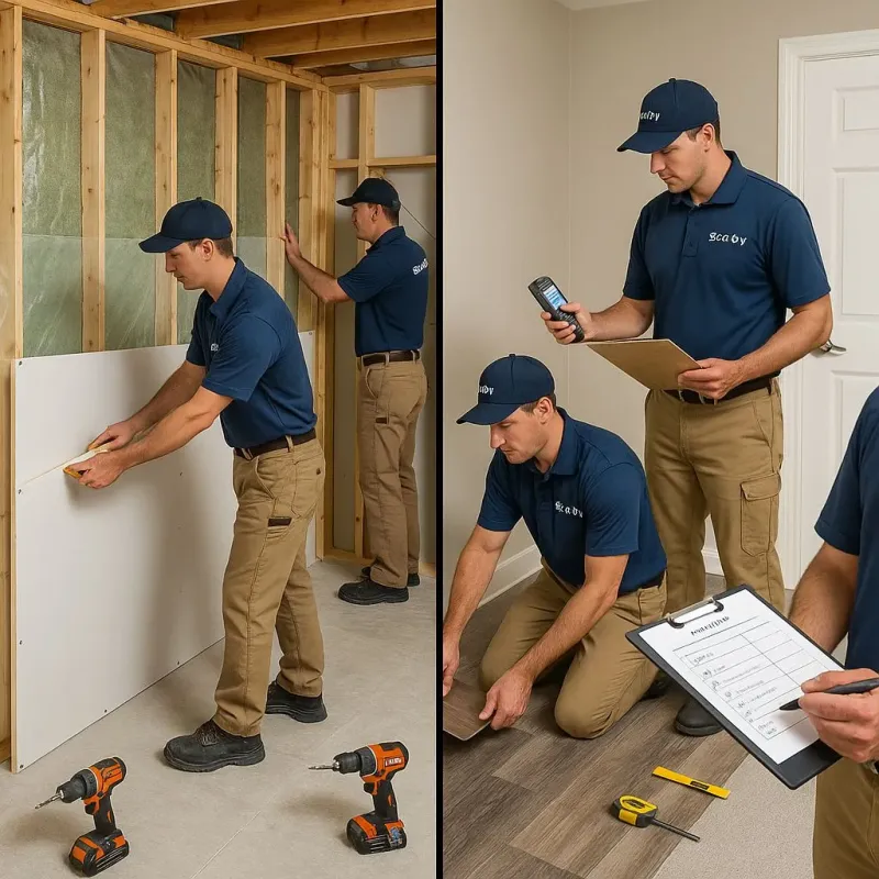 Repairs and Reconstruction process in Running Springs, CA